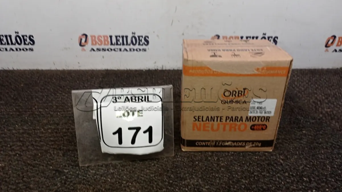 LOTE 171 - 12 BISNAGAS DE ADESIVO DE SILICONE NEUTRO DE 70G MARCA ORBI QUÍMICA. (NO ESTADO) ATENÇÃO! FAZER A VISITAÇÃO ANTES DE ARREMATAR, NÃO SABEMOS SE FUNCIONA, LEILÃO NÃO TEM GARANTIA E NEM DEVOLUÇÃO, SUJEITO A POSSÍVEIS AVARIAS VISÍVEIS/OCULTAS E/OU AUSÊNCIA DE COMPONENTES.