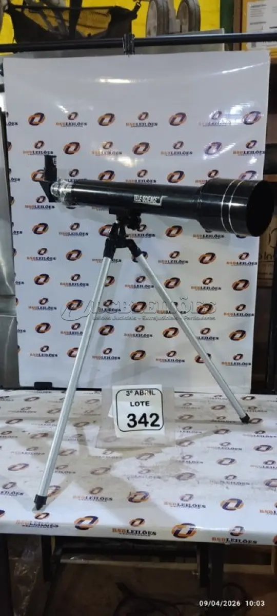 LOTE 342 - 01 LUNETA MARCA TELESIENCE. (NO ESTADO) ATENÇÃO! FAZER A VISITAÇÃO ANTES DE ARREMATAR, NÃO SABEMOS SE FUNCIONA, LEILÃO NÃO TEM GARANTIA E NEM DEVOLUÇÃO, SUJEITO A POSSÍVEIS AVARIAS VISÍVEIS/OCULTAS E/OU AUSÊNCIA DE COMPONENTES.