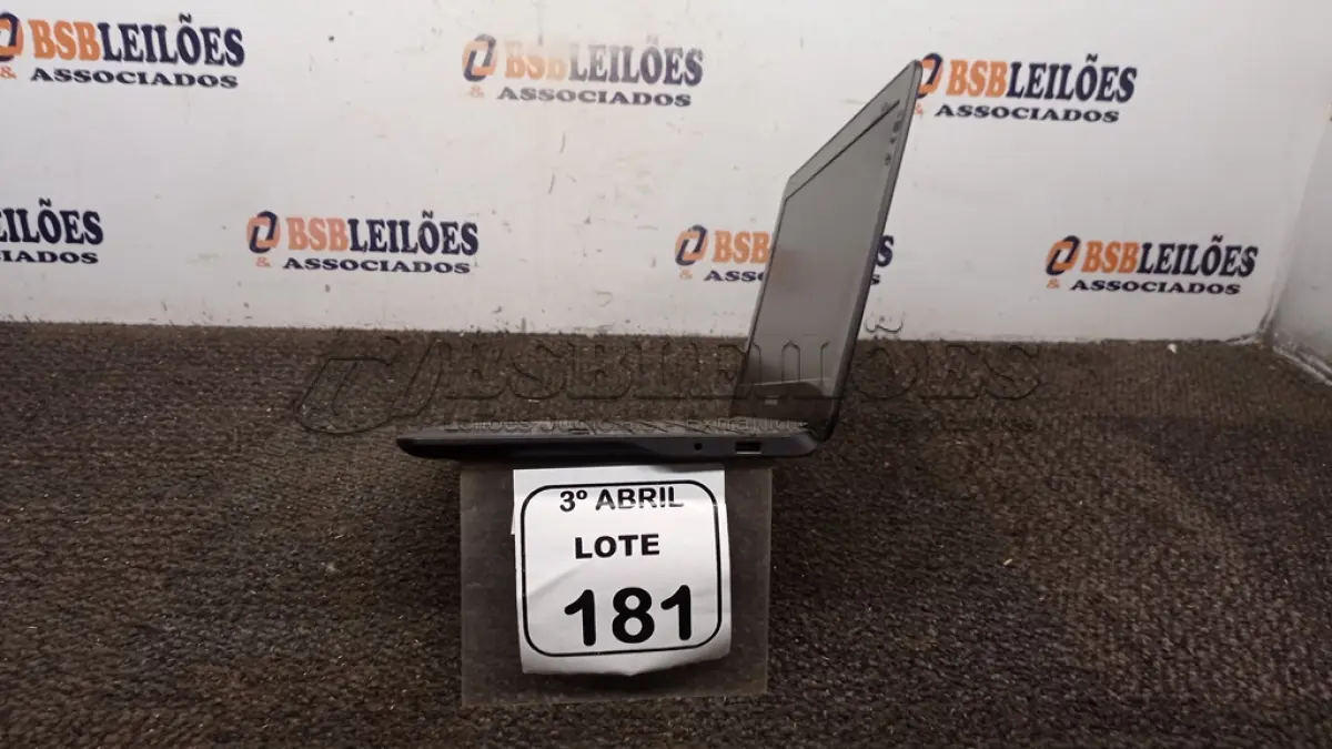 LOTE 181 - 01 CHROMEBOOK 16GB E.MMC MEMORIA 2GB LINHA CONNECT MARCA SAMSUNG SEM FONTE. (NO ESTADO) ATENÇÃO! FAZER A VISITAÇÃO ANTES DE ARREMATAR, NÃO SABEMOS SE FUNCIONA, LEILÃO NÃO TEM GARANTIA E NEM DEVOLUÇÃO, SUJEITO A POSSÍVEIS AVARIAS VISÍVEIS/OCULTAS E/OU AUSÊNCIA DE COMPONENTES.
