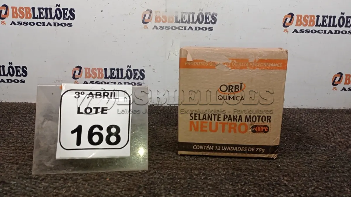 LOTE 168 - 12 BISNAGAS DE ADESIVO DE SILICONE NEUTRO DE 70G MARCA ORBI QUÍMICA. (NO ESTADO) ATENÇÃO! FAZER A VISITAÇÃO ANTES DE ARREMATAR, NÃO SABEMOS SE FUNCIONA, LEILÃO NÃO TEM GARANTIA E NEM DEVOLUÇÃO, SUJEITO A POSSÍVEIS AVARIAS VISÍVEIS/OCULTAS E/OU AUSÊNCIA DE COMPONENTES.