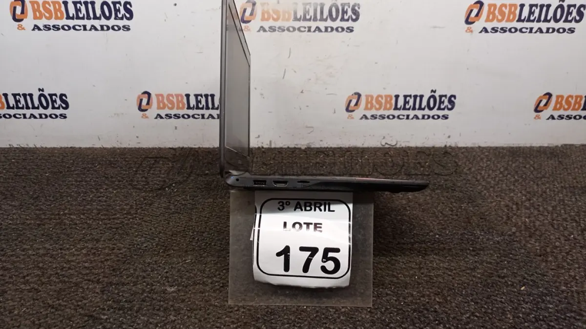 LOTE 175 - 01 CHROMEBOOK 16GB E.MMC MEMORIA 2GB LINHA CONNECT MARCA SAMSUNG SEM FONTE. (NO ESTADO) ATENÇÃO! FAZER A VISITAÇÃO ANTES DE ARREMATAR, NÃO SABEMOS SE FUNCIONA, LEILÃO NÃO TEM GARANTIA E NEM DEVOLUÇÃO, SUJEITO A POSSÍVEIS AVARIAS VISÍVEIS/OCULTAS E/OU AUSÊNCIA DE COMPONENTES.