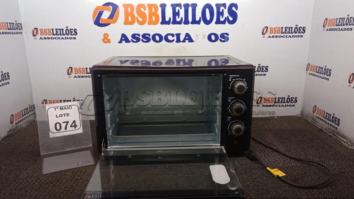 LOTE 074 - 01 FORNO ELÉTRICO MODELO GRAND FAMILY II 42L MARCA MONDIAL. (NO ESTADO) ATENÇÃO! FAZER A VISITAÇÃO ANTES DE ARREMATAR, NÃO SABEMOS SE FUNCIONA, LEILÃO NÃO TEM GARANTIA E NEM DEVOLUÇÃO, SUJEITO A POSSÍVEIS AVARIAS VISÍVEIS/OCULTAS E/OU AUSÊNCIA DE COMPONENTES.