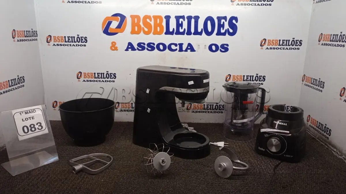 LOTE 083 - 01 BATEDEIRA MARCA MONDIAL E 01 LIQUIDIFICADOR MARCA MONDIAL. (NO ESTADO) ATENÇÃO! FAZER A VISITAÇÃO ANTES DE ARREMATAR, NÃO SABEMOS SE FUNCIONA, LEILÃO NÃO TEM GARANTIA E NEM DEVOLUÇÃO, SUJEITO A POSSÍVEIS AVARIAS VISÍVEIS/OCULTAS E/OU AUSÊNCIA DE COMPONENTES.