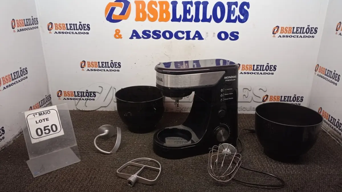 LOTE 050 - 01 BATEDEIRA PLANETÁRIA MARCA MONDIAL. (NO ESTADO) ATENÇÃO! FAZER A VISITAÇÃO ANTES DE ARREMATAR, NÃO SABEMOS SE FUNCIONA, LEILÃO NÃO TEM GARANTIA E NEM DEVOLUÇÃO, SUJEITO A POSSÍVEIS AVARIAS VISÍVEIS/OCULTAS E/OU AUSÊNCIA DE COMPONENTES.