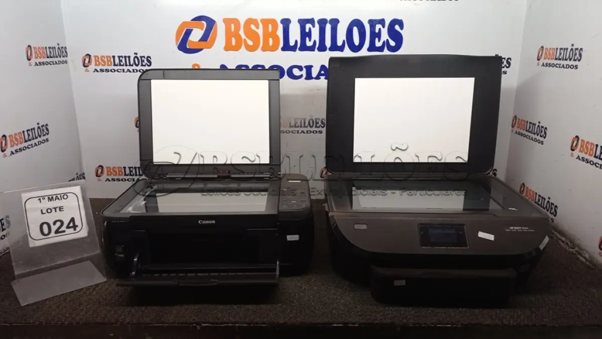 LOTE 024 - 01 IMPRESSORA MODELO MP280 E 01 IMPRESSORA MODELO ENVY 5544 MARCA HP. (NO ESTADO) ATENÇÃO! FAZER A VISITAÇÃO ANTES DE ARREMATAR, NÃO SABEMOS SE FUNCIONA, LEILÃO NÃO TEM GARANTIA E NEM DEVOLUÇÃO, SUJEITO A POSSÍVEIS AVARIAS VISÍVEIS/OCULTAS E/OU AUSÊNCIA DE COMPONENTES.
