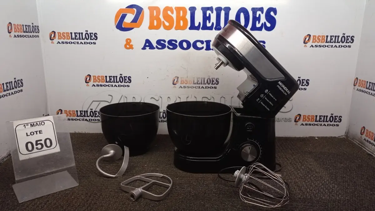 LOTE 050 - 01 BATEDEIRA PLANETÁRIA MARCA MONDIAL. (NO ESTADO) ATENÇÃO! FAZER A VISITAÇÃO ANTES DE ARREMATAR, NÃO SABEMOS SE FUNCIONA, LEILÃO NÃO TEM GARANTIA E NEM DEVOLUÇÃO, SUJEITO A POSSÍVEIS AVARIAS VISÍVEIS/OCULTAS E/OU AUSÊNCIA DE COMPONENTES.