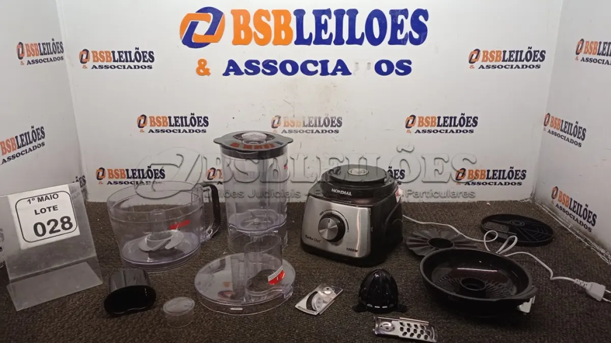 LOTE 028 - 01 MULTIPROCESSADOR MODELO TURBO CHEF 220V MARCA MONDIAL. (NO ESTADO) ATENÇÃO! FAZER A VISITAÇÃO ANTES DE ARREMATAR, NÃO SABEMOS SE FUNCIONA, LEILÃO NÃO TEM GARANTIA E NEM DEVOLUÇÃO, SUJEITO A POSSÍVEIS AVARIAS VISÍVEIS/OCULTAS E/OU AUSÊNCIA DE COMPONENTES.