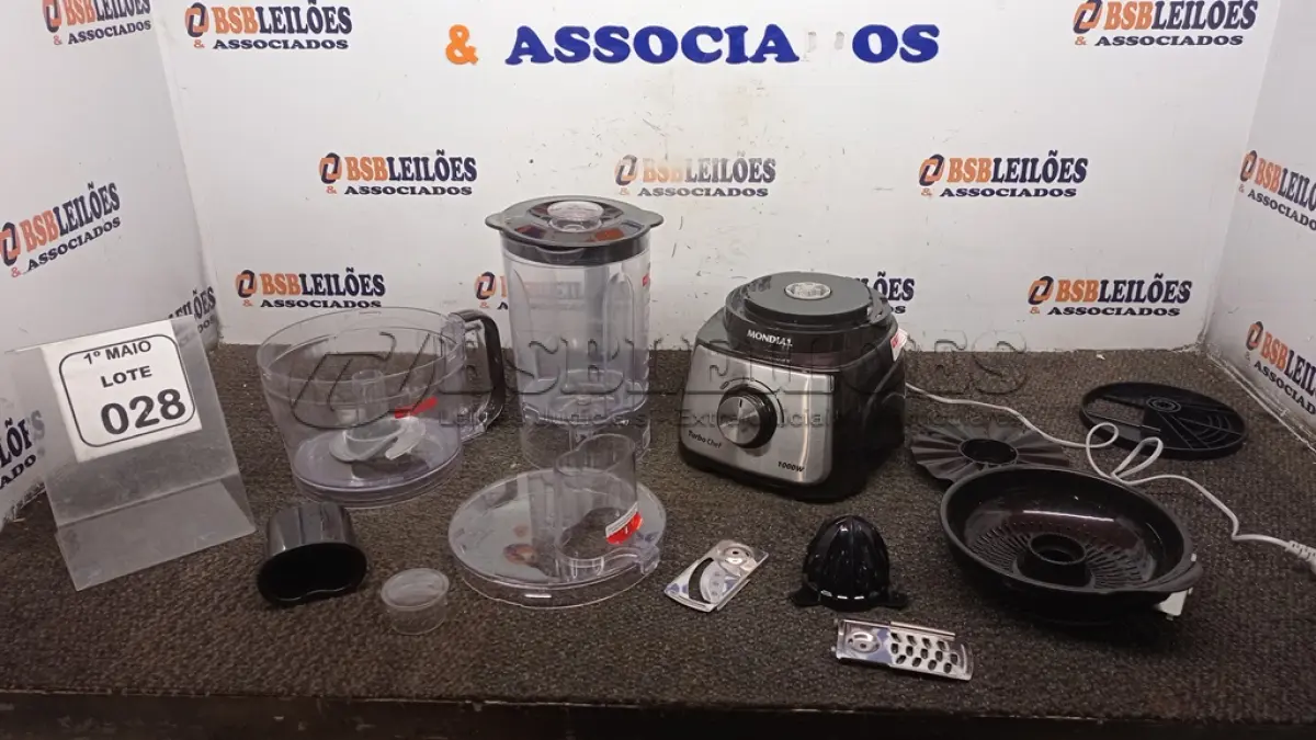 LOTE 028 - 01 MULTIPROCESSADOR MODELO TURBO CHEF 220V MARCA MONDIAL. (NO ESTADO) ATENÇÃO! FAZER A VISITAÇÃO ANTES DE ARREMATAR, NÃO SABEMOS SE FUNCIONA, LEILÃO NÃO TEM GARANTIA E NEM DEVOLUÇÃO, SUJEITO A POSSÍVEIS AVARIAS VISÍVEIS/OCULTAS E/OU AUSÊNCIA DE COMPONENTES.