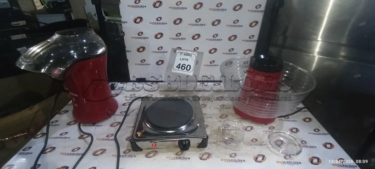 LOTE 460 - 02 PIPOQUEIRAS ELÉTRICA MARCA MONDIAL E 01 FOGÃO PORTATIL DE 01 BOCA. (NO ESTADO) ATENÇÃO! FAZER A VISITAÇÃO ANTES DE ARREMATAR, NÃO SABEMOS SE FUNCIONA, LEILÃO NÃO TEM GARANTIA E NEM DEVOLUÇÃO, SUJEITO A POSSÍVEIS AVARIAS VISÍVEIS/OCULTAS E/OU AUSÊNCIA DE COMPONENTES.
