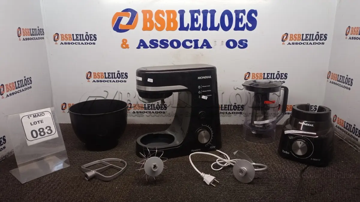 LOTE 083 - 01 BATEDEIRA MARCA MONDIAL E 01 LIQUIDIFICADOR MARCA MONDIAL. (NO ESTADO) ATENÇÃO! FAZER A VISITAÇÃO ANTES DE ARREMATAR, NÃO SABEMOS SE FUNCIONA, LEILÃO NÃO TEM GARANTIA E NEM DEVOLUÇÃO, SUJEITO A POSSÍVEIS AVARIAS VISÍVEIS/OCULTAS E/OU AUSÊNCIA DE COMPONENTES.