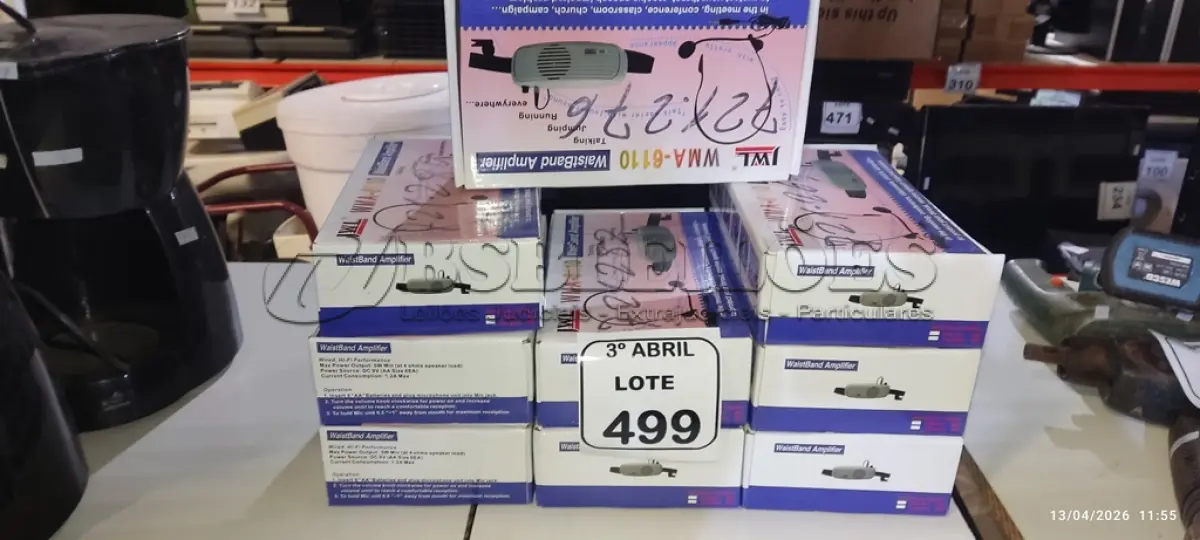 LOTE 499 - 09 MICROFONES PARA SEMINÁRIO MODELO WMA-6110 MARCA JWL. (NO ESTADO) ATENÇÃO! FAZER A VISITAÇÃO ANTES DE ARREMATAR, NÃO SABEMOS SE FUNCIONA, LEILÃO NÃO TEM GARANTIA E NEM DEVOLUÇÃO, SUJEITO A POSSÍVEIS AVARIAS VISÍVEIS/OCULTAS E/OU AUSÊNCIA DE COMPONENTES.