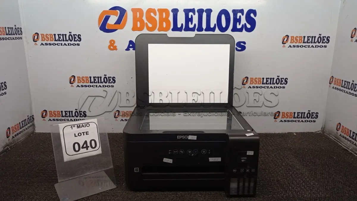 LOTE 040 - 01 IMPRESSORA COLORIDA MODELO L4150 MARCA EPSON. (NO ESTADO) ATENÇÃO! FAZER A VISITAÇÃO ANTES DE ARREMATAR, NÃO SABEMOS SE FUNCIONA, LEILÃO NÃO TEM GARANTIA E NEM DEVOLUÇÃO, SUJEITO A POSSÍVEIS AVARIAS VISÍVEIS/OCULTAS E/OU AUSÊNCIA DE COMPONENTES.