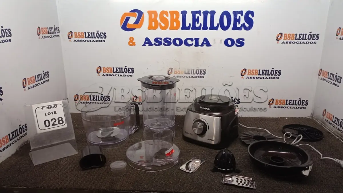 LOTE 028 - 01 MULTIPROCESSADOR MODELO TURBO CHEF 220V MARCA MONDIAL. (NO ESTADO) ATENÇÃO! FAZER A VISITAÇÃO ANTES DE ARREMATAR, NÃO SABEMOS SE FUNCIONA, LEILÃO NÃO TEM GARANTIA E NEM DEVOLUÇÃO, SUJEITO A POSSÍVEIS AVARIAS VISÍVEIS/OCULTAS E/OU AUSÊNCIA DE COMPONENTES.