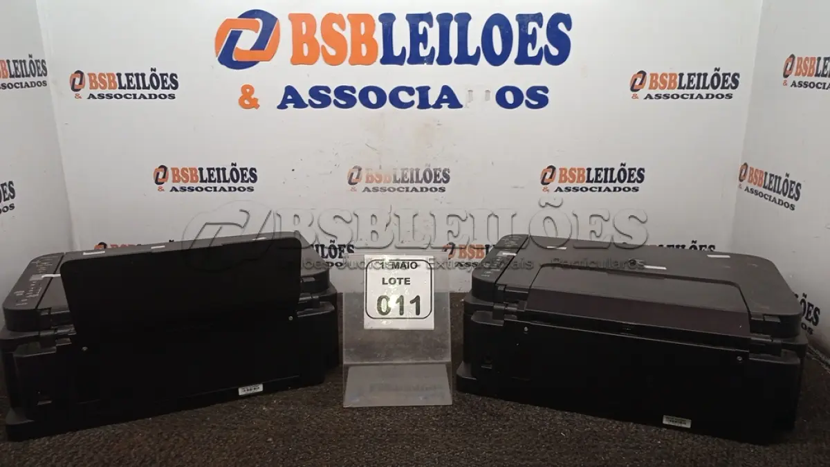 LOTE 011 - 02 IMPRESSORAS COLORIDAS MODELOS G3110 E G 3111 MARCA CANON. (NO ESTADO) ATENÇÃO! FAZER A VISITAÇÃO ANTES DE ARREMATAR, NÃO SABEMOS SE FUNCIONA, LEILÃO NÃO TEM GARANTIA E NEM DEVOLUÇÃO, SUJEITO A POSSÍVEIS AVARIAS VISÍVEIS/OCULTAS E/OU AUSÊNCIA DE COMPONENTES.