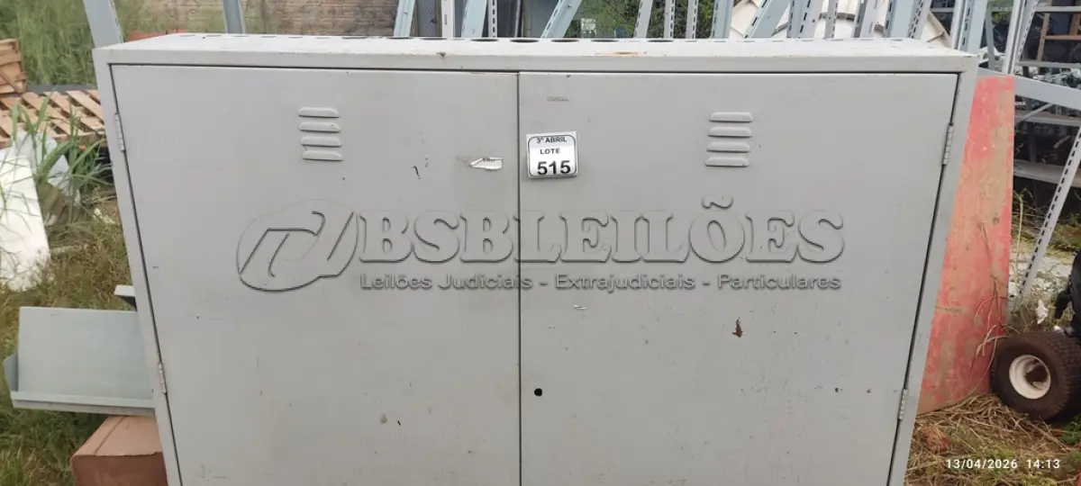 LOTE 515 - 01 QUADRO ELÉTRICO VAZIO. (NO ESTADO) ATENÇÃO! FAZER A VISITAÇÃO ANTES DE ARREMATAR, NÃO SABEMOS SE FUNCIONA, LEILÃO NÃO TEM GARANTIA E NEM DEVOLUÇÃO, SUJEITO A POSSÍVEIS AVARIAS VISÍVEIS/OCULTAS E/OU AUSÊNCIA DE COMPONENTES.