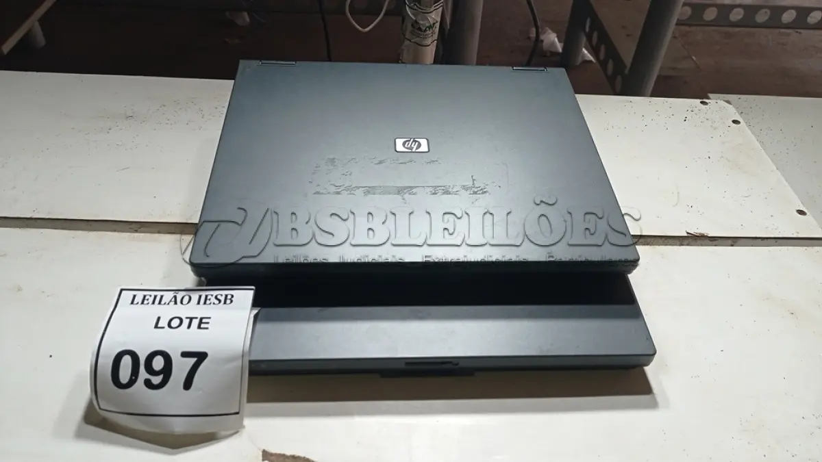 LOTE 097 - 02 NOTEBOOKS HP SEM FONTE. (NO ESTADO) ATENÇÃO! FAZER A VISITAÇÃO ANTES DE ARREMATAR, NÃO SABEMOS SE FUNCIONA, LEILÃO NÃO TEM GARANTIA E NEM DEVOLUÇÃO, SUJEITO A POSSÍVEIS AVARIAS VISÍVEIS/OCULTAS E/OU AUSÊNCIA DE COMPONENTES.