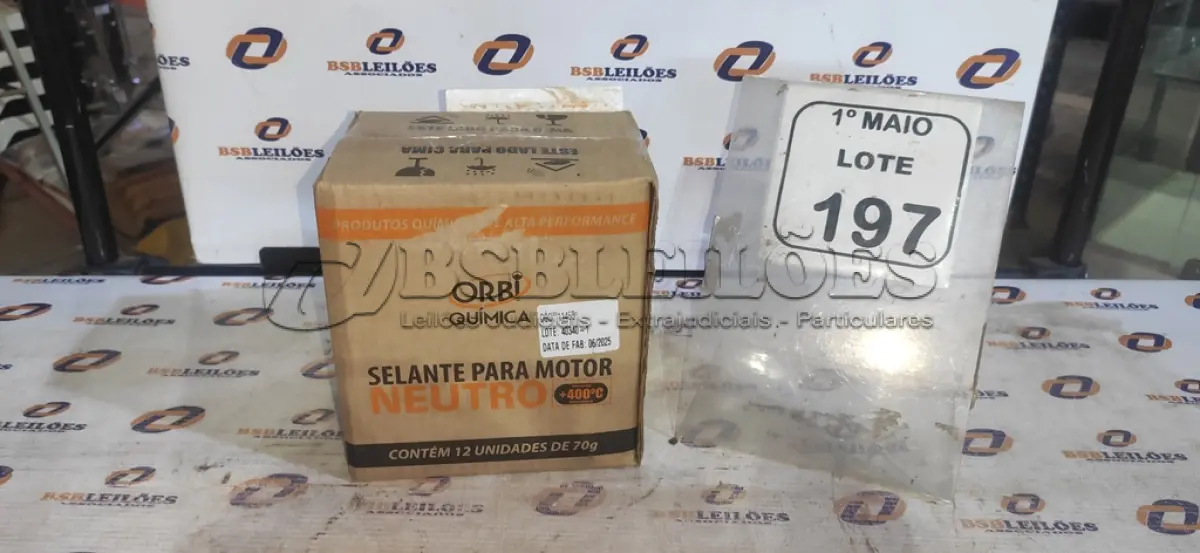 LOTE 197 - 12 BISNAGAS DE ADESIVO DE SILICONE NEUTRO DE 70G MARCA ORBI QUÍMICA. (NO ESTADO) ATENÇÃO! FAZER A VISITAÇÃO ANTES DE ARREMATAR, NÃO SABEMOS SE FUNCIONA, LEILÃO NÃO TEM GARANTIA E NEM DEVOLUÇÃO, SUJEITO A POSSÍVEIS AVARIAS VISÍVEIS/OCULTAS E/OU AUSÊNCIA DE COMPONENTES.