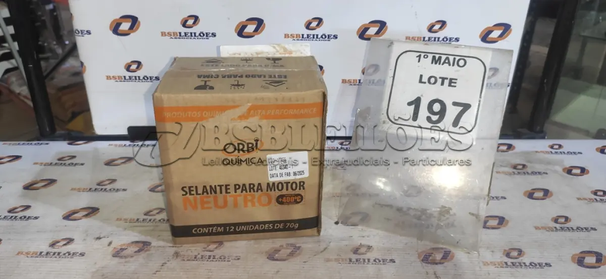 LOTE 197 - 12 BISNAGAS DE ADESIVO DE SILICONE NEUTRO DE 70G MARCA ORBI QUÍMICA. (NO ESTADO) ATENÇÃO! FAZER A VISITAÇÃO ANTES DE ARREMATAR, NÃO SABEMOS SE FUNCIONA, LEILÃO NÃO TEM GARANTIA E NEM DEVOLUÇÃO, SUJEITO A POSSÍVEIS AVARIAS VISÍVEIS/OCULTAS E/OU AUSÊNCIA DE COMPONENTES.