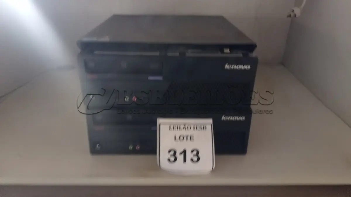 LOTE 313 - 02 CPUS LENOVO. (NO ESTADO) ATENÇÃO! FAZER A VISITAÇÃO ANTES DE ARREMATAR, NÃO SABEMOS SE FUNCIONA, LEILÃO NÃO TEM GARANTIA E NEM DEVOLUÇÃO, SUJEITO A POSSÍVEIS AVARIAS VISÍVEIS/OCULTAS E/OU AUSÊNCIA DE COMPONENTES.