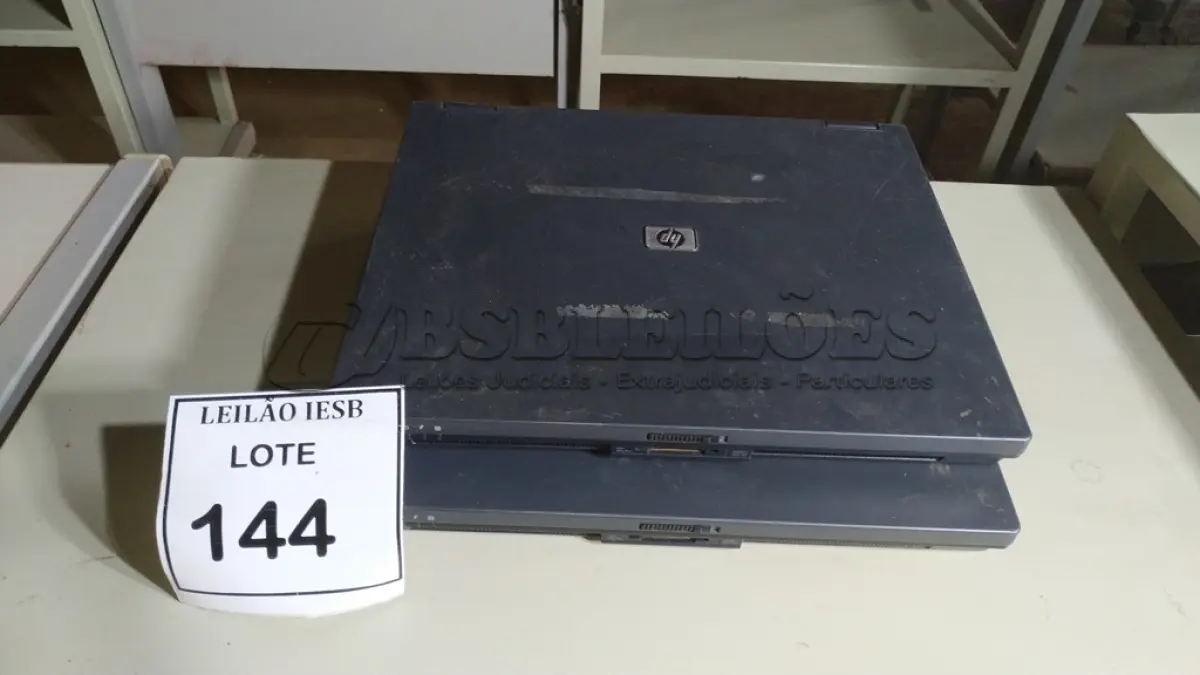 LOTE 144 - 02 NOTEBOOKS HP SEM FONTE. (NO ESTADO) ATENÇÃO! FAZER A VISITAÇÃO ANTES DE ARREMATAR, NÃO SABEMOS SE FUNCIONA, LEILÃO NÃO TEM GARANTIA E NEM DEVOLUÇÃO, SUJEITO A POSSÍVEIS AVARIAS VISÍVEIS/OCULTAS E/OU AUSÊNCIA DE COMPONENTES.