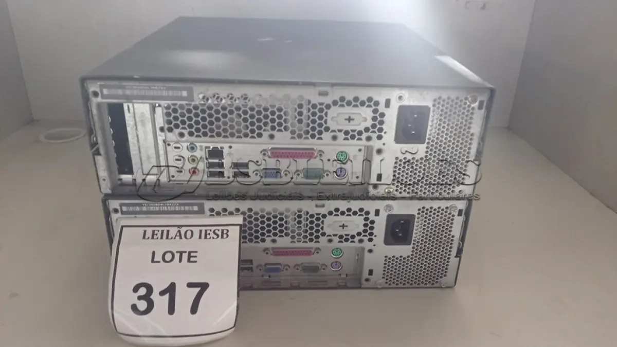 LOTE 317 - 02 CPUS LENOVO. (NO ESTADO) ATENÇÃO! FAZER A VISITAÇÃO ANTES DE ARREMATAR, NÃO SABEMOS SE FUNCIONA, LEILÃO NÃO TEM GARANTIA E NEM DEVOLUÇÃO, SUJEITO A POSSÍVEIS AVARIAS VISÍVEIS/OCULTAS E/OU AUSÊNCIA DE COMPONENTES.