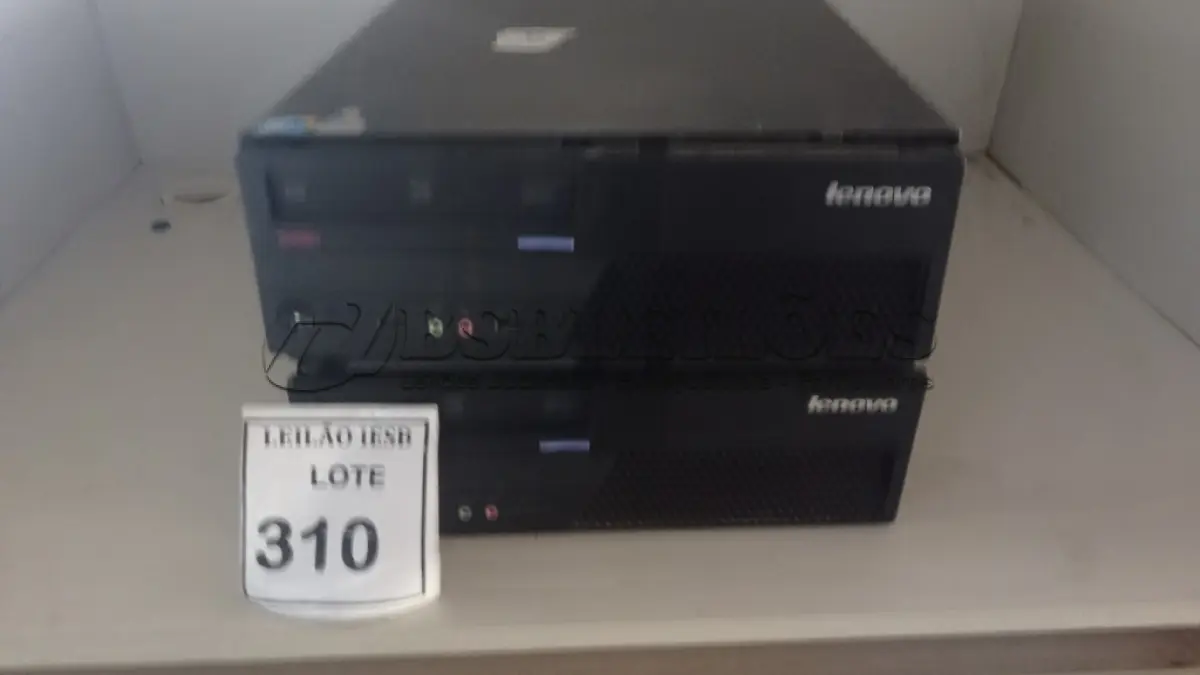 LOTE 310 - 02 CPUS LENOVO. (NO ESTADO) ATENÇÃO! FAZER A VISITAÇÃO ANTES DE ARREMATAR, NÃO SABEMOS SE FUNCIONA, LEILÃO NÃO TEM GARANTIA E NEM DEVOLUÇÃO, SUJEITO A POSSÍVEIS AVARIAS VISÍVEIS/OCULTAS E/OU AUSÊNCIA DE COMPONENTES.