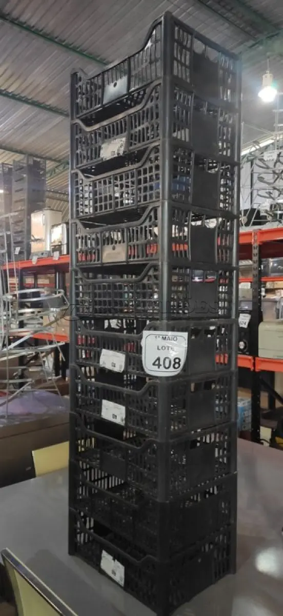 LOTE 408 - 10 CESTAS ORGANIZADORAS. (NO ESTADO) ATENÇÃO! FAZER A VISITAÇÃO ANTES DE ARREMATAR, NÃO SABEMOS SE FUNCIONA, LEILÃO NÃO TEM GARANTIA E NEM DEVOLUÇÃO, SUJEITO A POSSÍVEIS AVARIAS VISÍVEIS/OCULTAS E/OU AUSÊNCIA DE COMPONENTES.