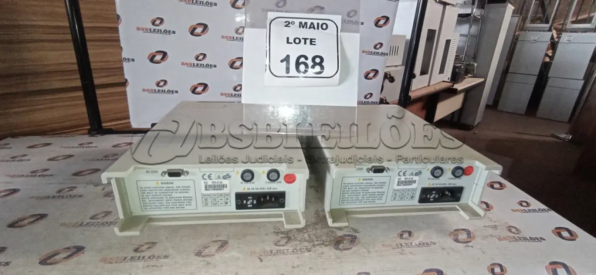LOTE 168 - 02 MULTÍMETROS DIGITAIS DE BANCADA MODELO TRUE RMS MDM-8146 MARCA MINIPA. (NO ESTADO) ATENÇÃO! FAZER A VISITAÇÃO ANTES DE ARREMATAR, NÃO SABEMOS SE FUNCIONA, LEILÃO NÃO TEM GARANTIA E NEM DEVOLUÇÃO, SUJEITO A POSSÍVEIS AVARIAS VISÍVEIS/OCULTAS E/OU AUSÊNCIA DE COMPONENTES.
