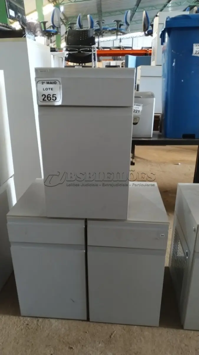 LOTE 265 - 03 ARMÁRIOS PARA CPU COM 01 PORTA E 01 GAVETA. (NO ESTADO) ATENÇÃO! FAZER A VISITAÇÃO ANTES DE ARREMATAR, NÃO SABEMOS SE FUNCIONA, LEILÃO NÃO TEM GARANTIA E NEM DEVOLUÇÃO, SUJEITO A POSSÍVEIS AVARIAS VISÍVEIS/OCULTAS E/OU AUSÊNCIA DE COMPONENTES.