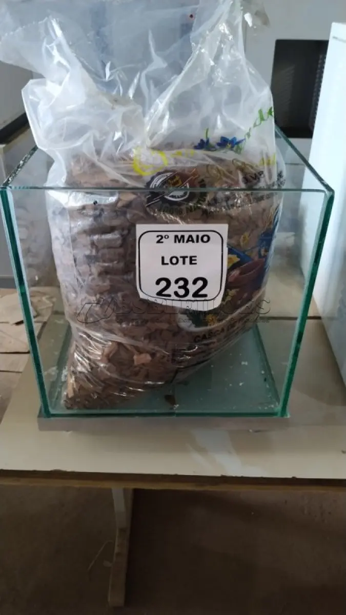 LOTE 232 - 01 SACO DE CASCA POLIDA E 01 JARRO DE VIDRO COM RODINHAS. (NO ESTADO) ATENÇÃO! FAZER A VISITAÇÃO ANTES DE ARREMATAR, NÃO SABEMOS SE FUNCIONA, LEILÃO NÃO TEM GARANTIA E NEM DEVOLUÇÃO, SUJEITO A POSSÍVEIS AVARIAS VISÍVEIS/OCULTAS E/OU AUSÊNCIA DE COMPONENTES.