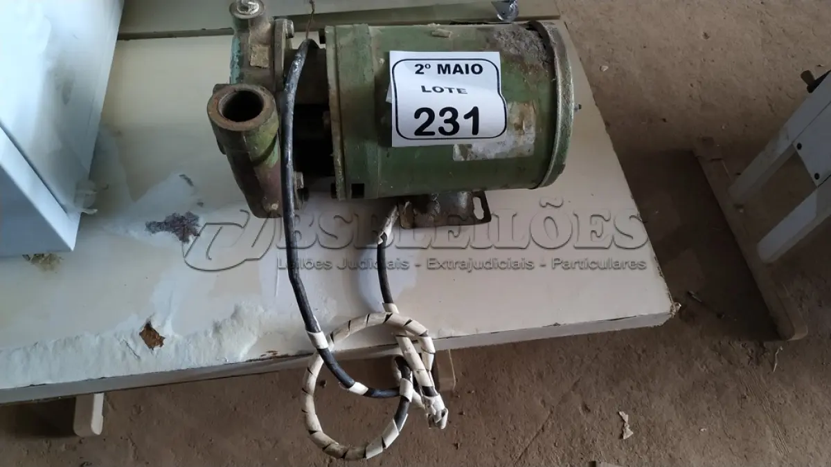 LOTE 231 - 01 MOTOR DE INDUÇÃO TRIFÁSICO. (NO ESTADO) ATENÇÃO! FAZER A VISITAÇÃO ANTES DE ARREMATAR, NÃO SABEMOS SE FUNCIONA, LEILÃO NÃO TEM GARANTIA E NEM DEVOLUÇÃO, SUJEITO A POSSÍVEIS AVARIAS VISÍVEIS/OCULTAS E/OU AUSÊNCIA DE COMPONENTES.