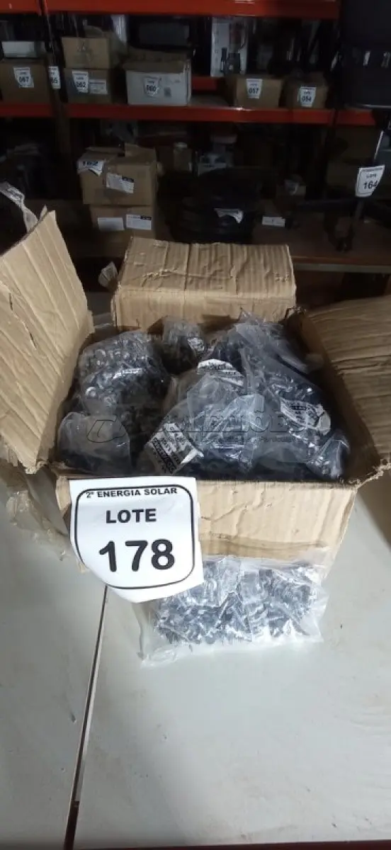 LOTE 178 - 01 CAIXA COM PARAFUSOS SEXTAVADOS AUTO BROCANTE 5.5X25. (NO ESTADO) ATENÇÃO! FAZER A VISITAÇÃO ANTES DE ARREMATAR, NÃO SABEMOS SE FUNCIONA, LEILÃO NÃO TEM GARANTIA E NEM DEVOLUÇÃO, SUJEITO A POSSÍVEIS AVARIAS VISÍVEIS/OCULTAS E/OU AUSÊNCIA DE COMPONENTES.