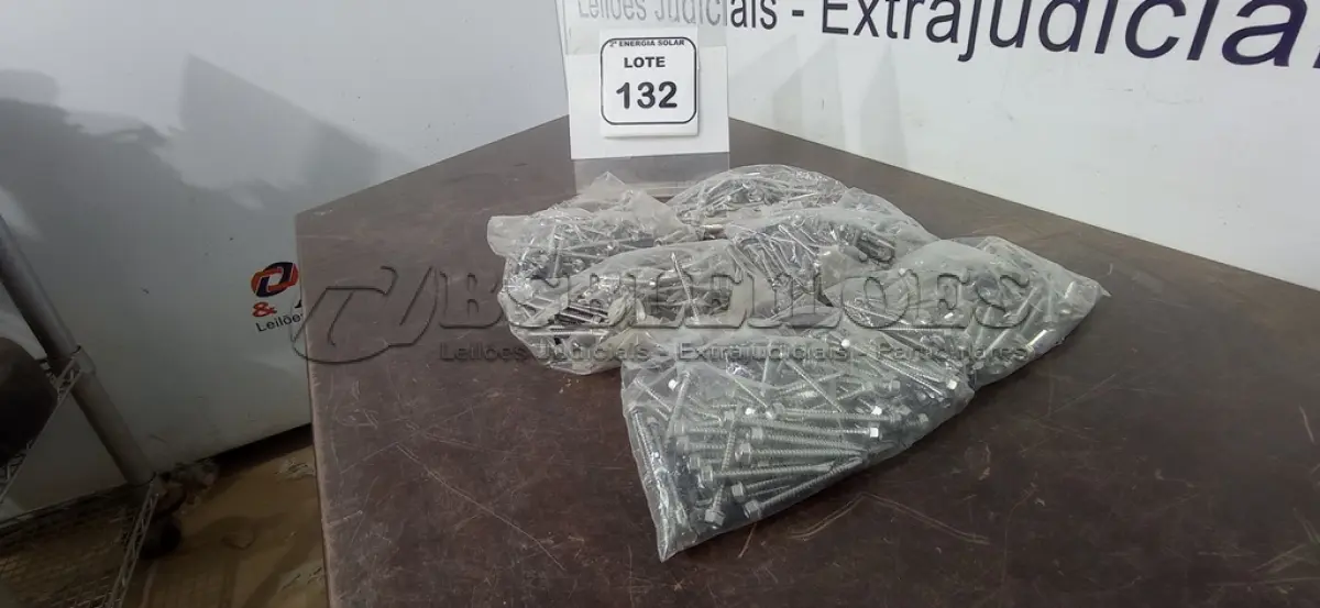 LOTE 132 - 01 LOTE COM PARAFUSOS AUTO BROCANTE EM INOX. (NO ESTADO) ATENÇÃO! FAZER A VISITAÇÃO ANTES DE ARREMATAR, NÃO SABEMOS SE FUNCIONA, LEILÃO NÃO TEM GARANTIA E NEM DEVOLUÇÃO, SUJEITO A POSSÍVEIS AVARIAS VISÍVEIS/OCULTAS E/OU AUSÊNCIA DE COMPONENTES.