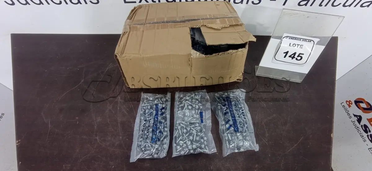 LOTE 145 - 01 CAIXA COM PARAFUSOS SEXTAVADOS AUTO BROCANTE 5.5X25. (NO ESTADO) ATENÇÃO! FAZER A VISITAÇÃO ANTES DE ARREMATAR, NÃO SABEMOS SE FUNCIONA, LEILÃO NÃO TEM GARANTIA E NEM DEVOLUÇÃO, SUJEITO A POSSÍVEIS AVARIAS VISÍVEIS/OCULTAS E/OU AUSÊNCIA DE COMPONENTES.