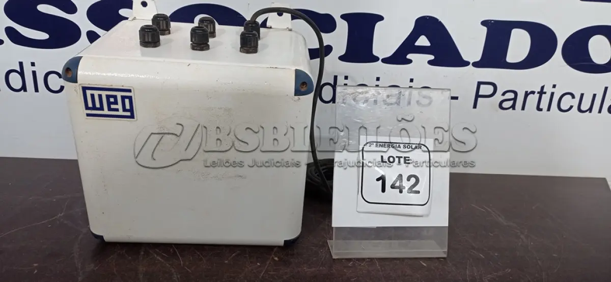 LOTE 142 - 01 QUADRO ELÉTRICO DA WEG. (NO ESTADO) ATENÇÃO! FAZER A VISITAÇÃO ANTES DE ARREMATAR, NÃO SABEMOS SE FUNCIONA, LEILÃO NÃO TEM GARANTIA E NEM DEVOLUÇÃO, SUJEITO A POSSÍVEIS AVARIAS VISÍVEIS/OCULTAS E/OU 