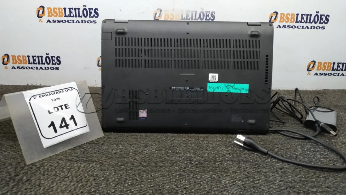 LOTE 141 - 01 LAPTOP LATITUDE 5500 CORE I5 8º GERAÇÃO MARCA DELL. (NO ESTADO EM QUE SE ENCONTRA. SUJEITO A AVARIAS OCULTAS/VISÍVEIS.) BH1521D