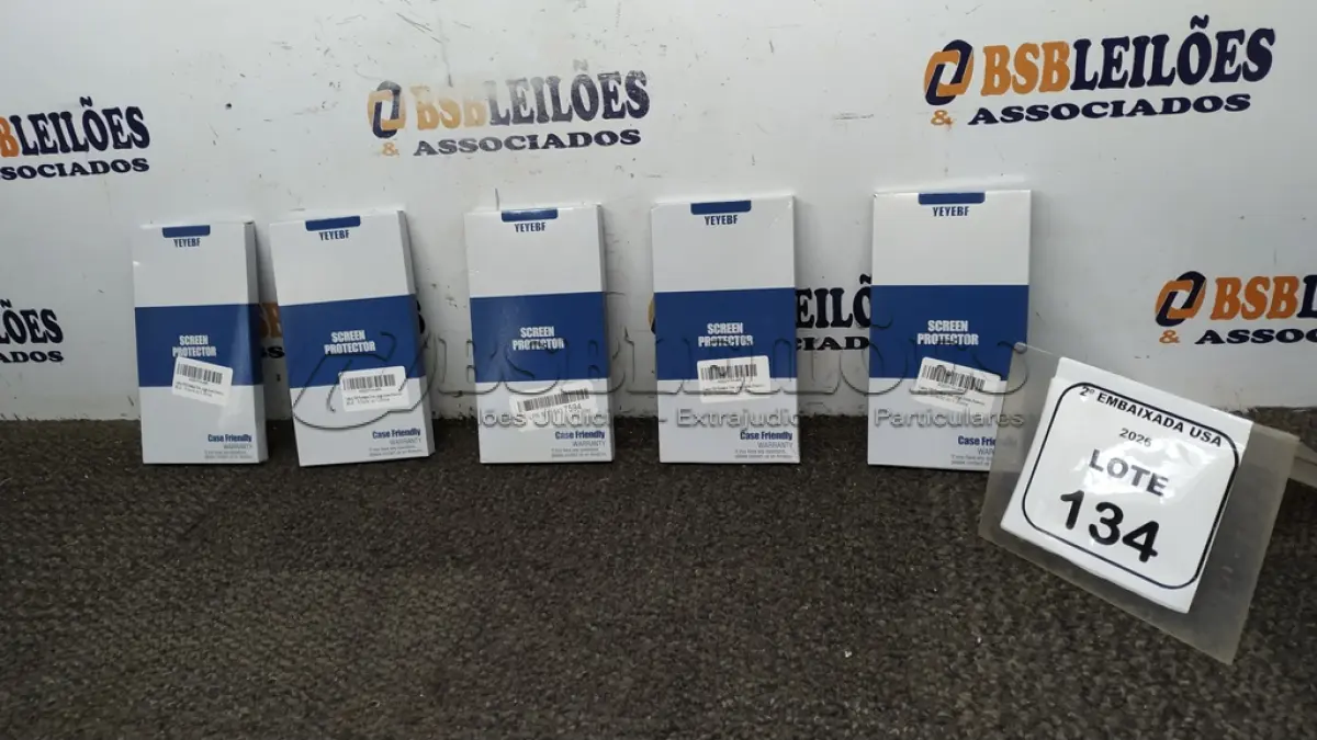 LOTE 134 - 05 BOX-PHONE PELÍCULA. (NO ESTADO EM QUE SE ENCONTRA. SUJEITO A AVARIAS OCULTAS/VISÍVEIS.)