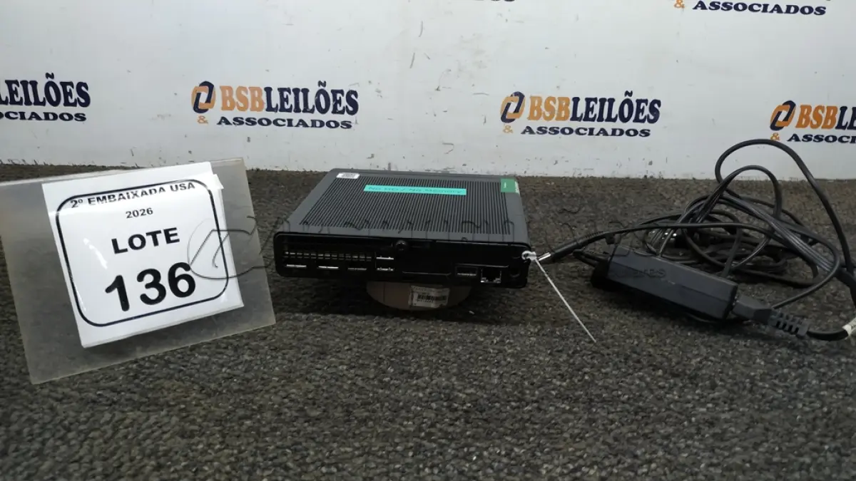 LOTE 136 - 01 CPU SEM MEMÓRIA E HD COM FONTE MARCA HP ELETE DESK. (NO ESTADO EM QUE SE ENCONTRA. SUJEITO A AVARIAS OCULTAS/VISÍVEIS.) BM0664E
