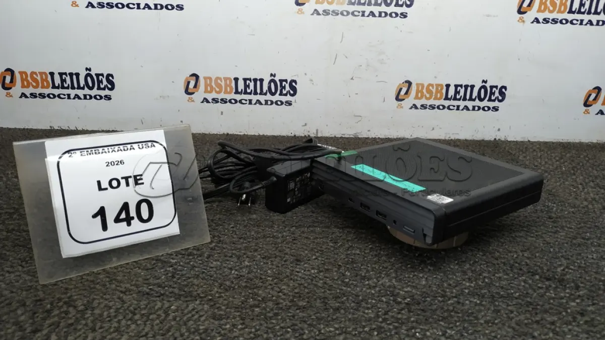 LOTE 140 - 01 CPU SEM MEMÓRIA E HD COM FONTE MARCA HP ELETE DESK. (NO ESTADO EM QUE SE ENCONTRA. SUJEITO A AVARIAS OCULTAS/VISÍVEIS.) BM0673X
