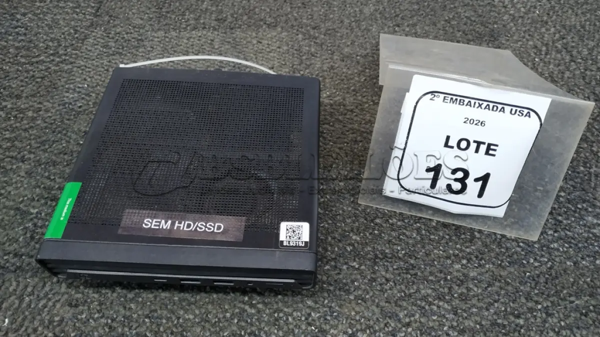 LOTE 131 - 01 CPU SEM MEMÓRIA E HD MARCA HP ELETE DESK. (NO ESTADO EM QUE SE ENCONTRA. SUJEITO A AVARIAS OCULTAS/VISÍVEIS.) BL9319J