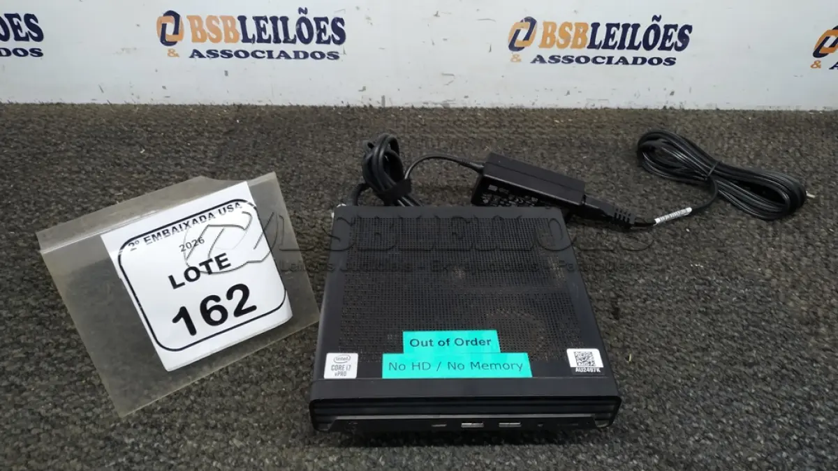LOTE 162 - 01 CPU SEM MEMÓRIA E HD CORE I7 VPRO COM FONTE MARCA HP ELITE DESK. NO ESTADO EM QUE SE ENCONTRA. SUJEITO A AVARIAS OCULTAS/VISÍVEIS.) AU2497K