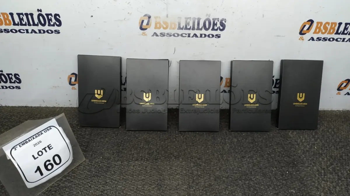LOTE 160 - 05 BOX -PHONE CASER. (NO ESTADO EM QUE SE ENCONTRA. SUJEITO A AVARIAS OCULTAS/VISÍVEIS.)