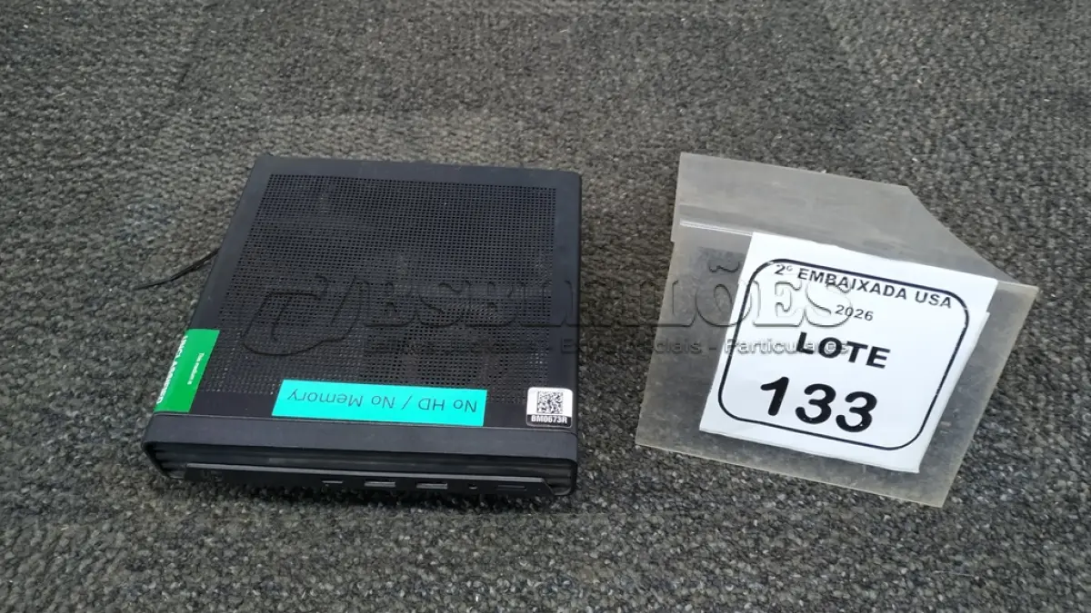 LOTE 133 - 01 CPU SEM MEMÓRIA E HD MARCA HP ELETE DESK. (NO ESTADO EM QUE SE ENCONTRA. SUJEITO A AVARIAS OCULTAS/VISÍVEIS.) BM0673R