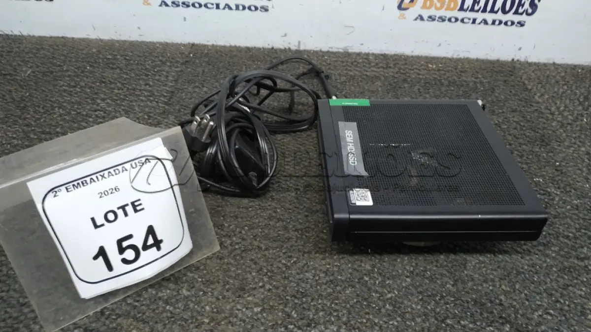 LOTE 154 - 01 CPU SEM MEMÓRIA E HD COM FONTE MARCA HP ELITE DESK. (NO ESTADO EM QUE SE ENCONTRA. SUJEITO A AVARIAS OCULTAS/VISÍVEIS) BL9352R