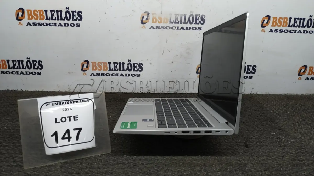 LOTE 147 - 01 LAPTOP ELITEBOOK CORE I5 VPRO MARCA HP SEM FONTE. (NO ESTADO EM QUE SE ENCONTRA. SUJEITO A AVARIAS OCULTAS/VISÍVEIS.) BL6523L