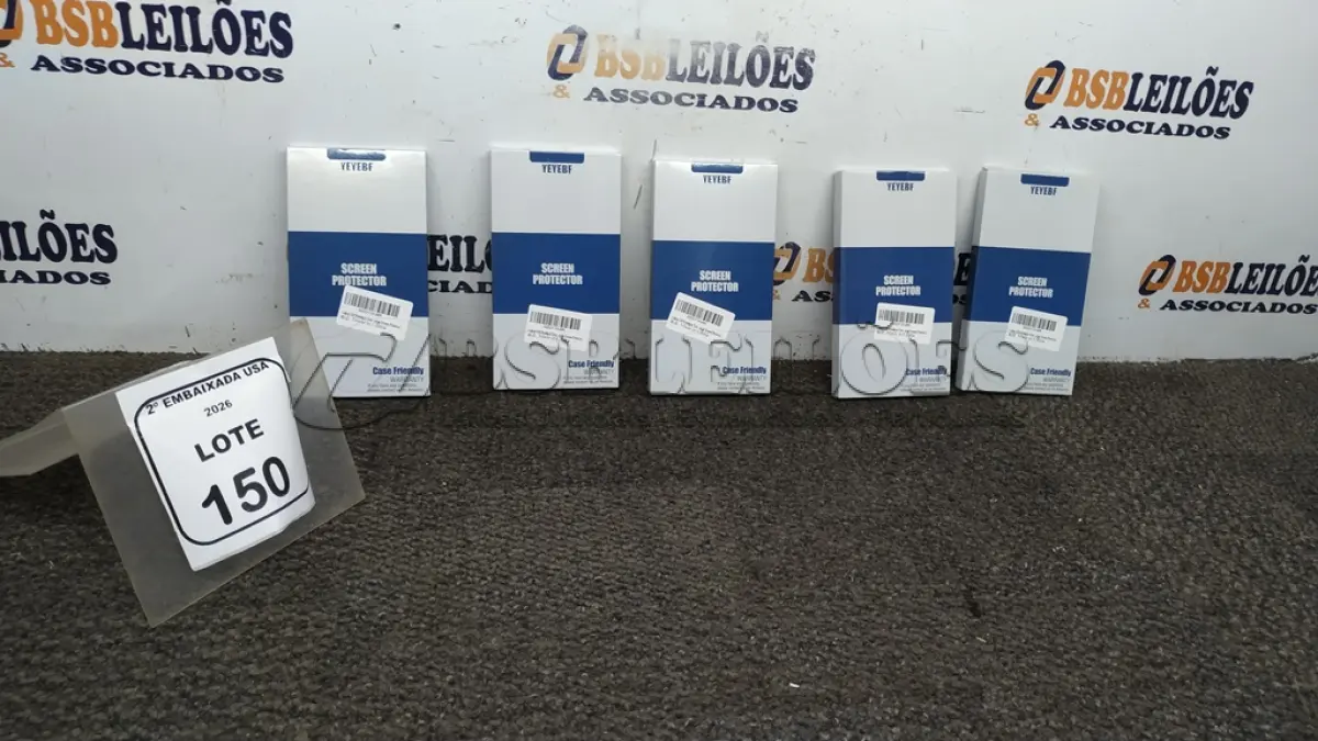 LOTE 150 - 05 BOX - PHONE PELÍCULA. (NO ESTADO EM QUE SE ENCONTRA. SUJEITO A AVARIAS OCULTAS/VISÍVEIS.)