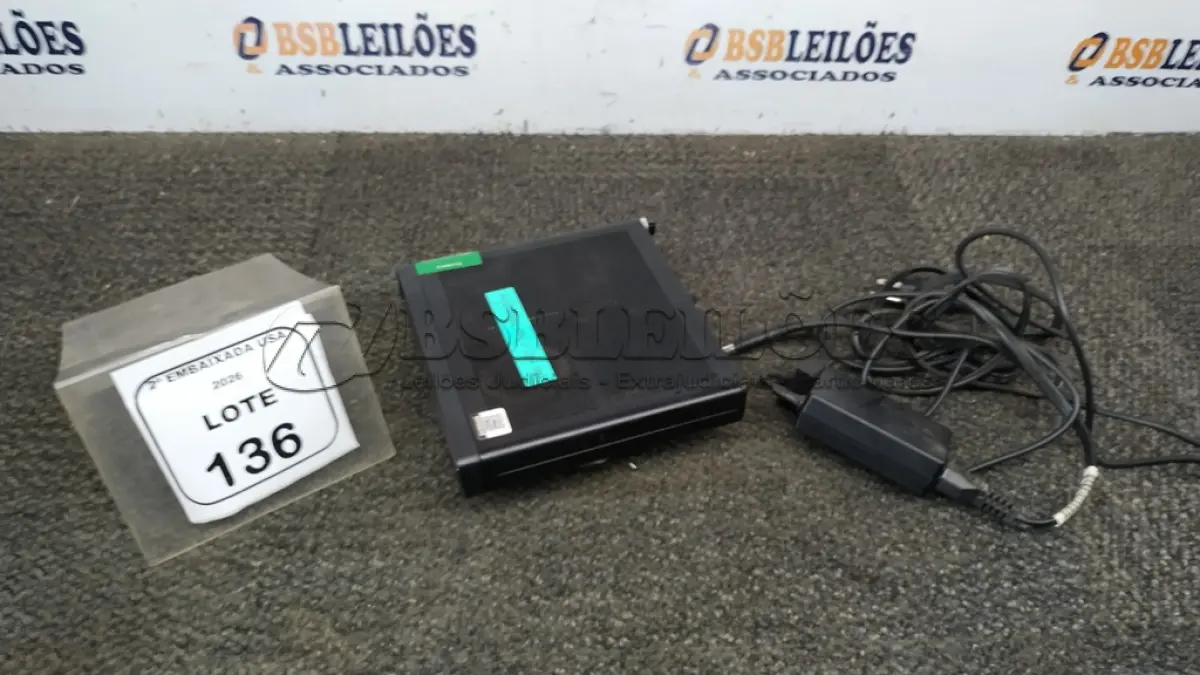 LOTE 136 - 01 CPU SEM MEMÓRIA E HD COM FONTE MARCA HP ELETE DESK. (NO ESTADO EM QUE SE ENCONTRA. SUJEITO A AVARIAS OCULTAS/VISÍVEIS.) BM0664E