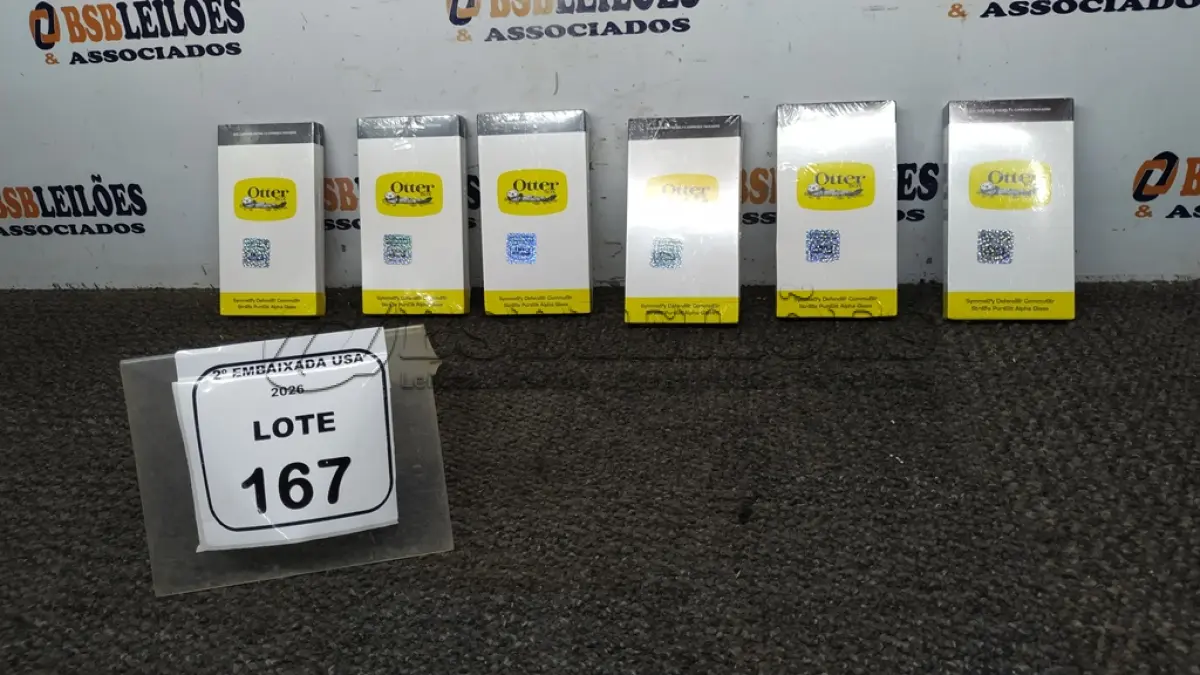 LOTE 167 - 06 BOX -PHONE CASER. (NO ESTADO EM QUE SE ENCONTRA. SUJEITO A AVARIAS OCULTAS/VISÍVEIS.)
