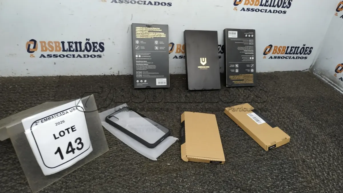 LOTE 143 - 05 BOX - PHONE CASER. (NO ESTADO EM QUE SE ENCONTRA. SUJEITO A AVARIAS OCULTAS/VISÍVEIS.)