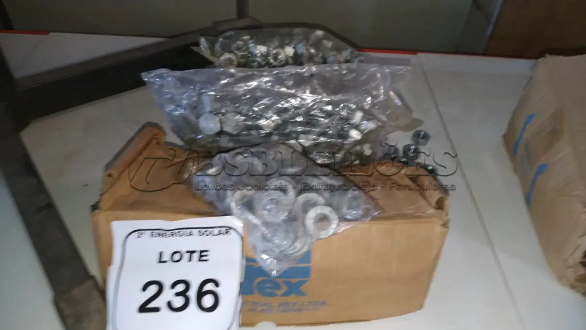 LOTE 236 - 01 CAIXA COM KIT FIXADOR ½. (NO ESTADO) ATENÇÃO! FAZER A VISITAÇÃO ANTES DE ARREMATAR, NÃO SABEMOS SE FUNCIONA, LEILÃO NÃO TEM GARANTIA E NEM DEVOLUÇÃO, SUJEITO A POSSÍVEIS AVARIAS VISÍVEIS/OCULTAS E/OU AUSÊNCIA DE COMPONENTES.